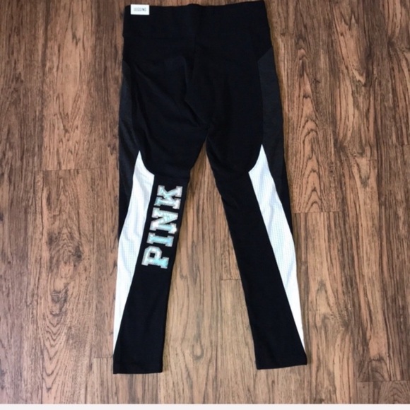 VS PINK Leggings - Silver & Tropical PINK - Picture 4 of 7